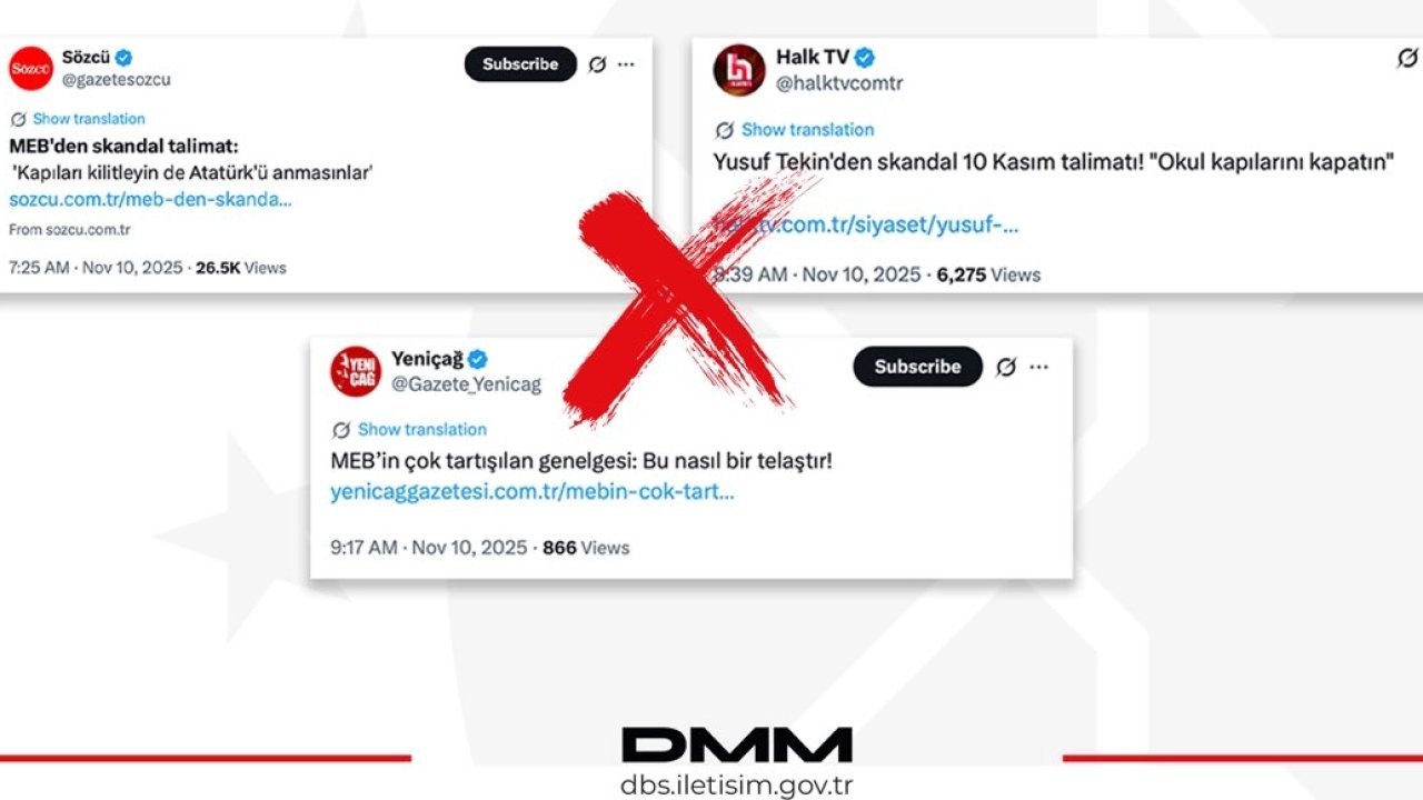 İletişim&#039;den 10 Kasım iddialarına açıklama... MEB, Atatürk’ü anmayı yasaklamadı!