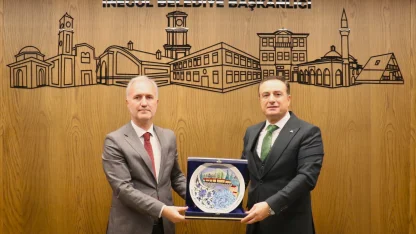 İMSİFED heyeti İnegöl'de temaslarda bulundu