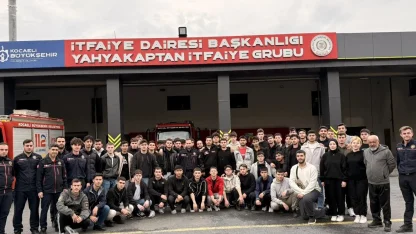 İtfaiyeci adaylarından Kocaeli İtfaiyesi’ne teknik ziyaret