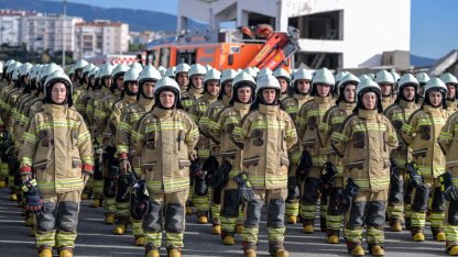 İzmir'de 139 yeni ateş savaşçıları göreve başladı