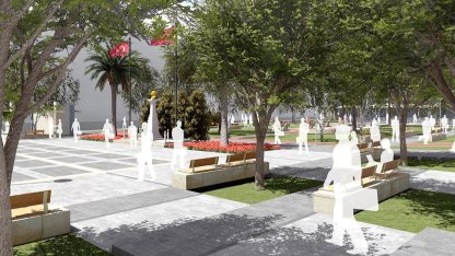 İzmir’in Kınık ilçesi Cumhuriyet Meydanı yenileniyor