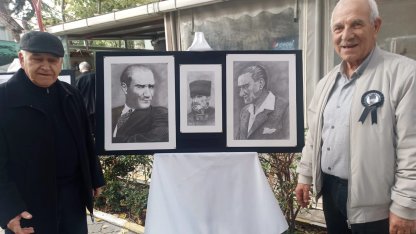 Kadir Elmaz’dan Atatürk temalı karakalem sergisi