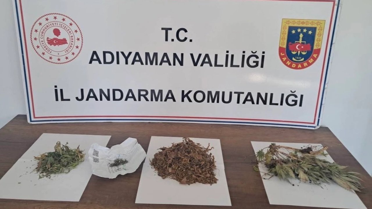 Kahta&#039;da 305 gram kubar esrar ve kenevir ele geçirildi