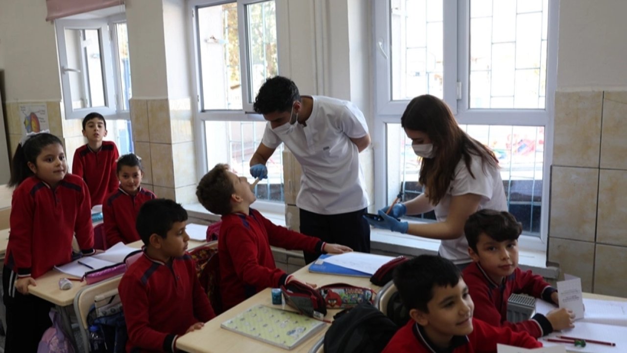 Kayseri Kocasinan&#039;dan öğrencilere ağız ve diş sağlığı taraması