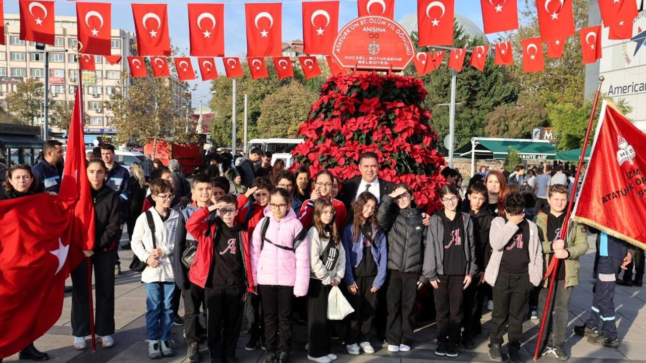 Kocaeli&#039;de 10 Kasım’a özel 1087 Atatürk çiçeği