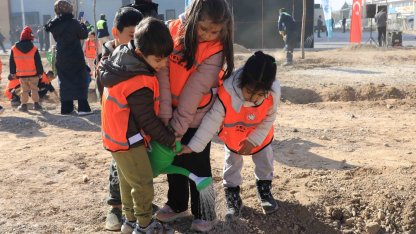 Konya Karatay’da 10 bin 400 metrekarelik alana fidan dikildi