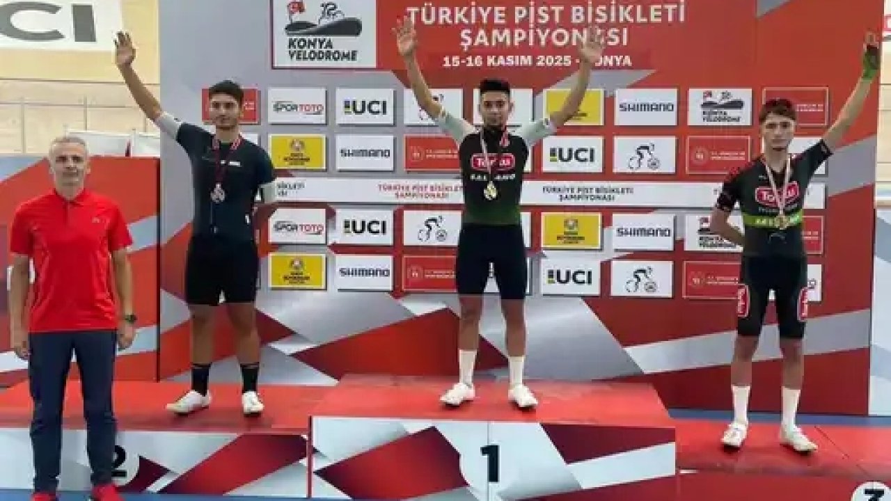 Konya Veledromu’nda Torku rüzgar! Madalyalar peş peşe