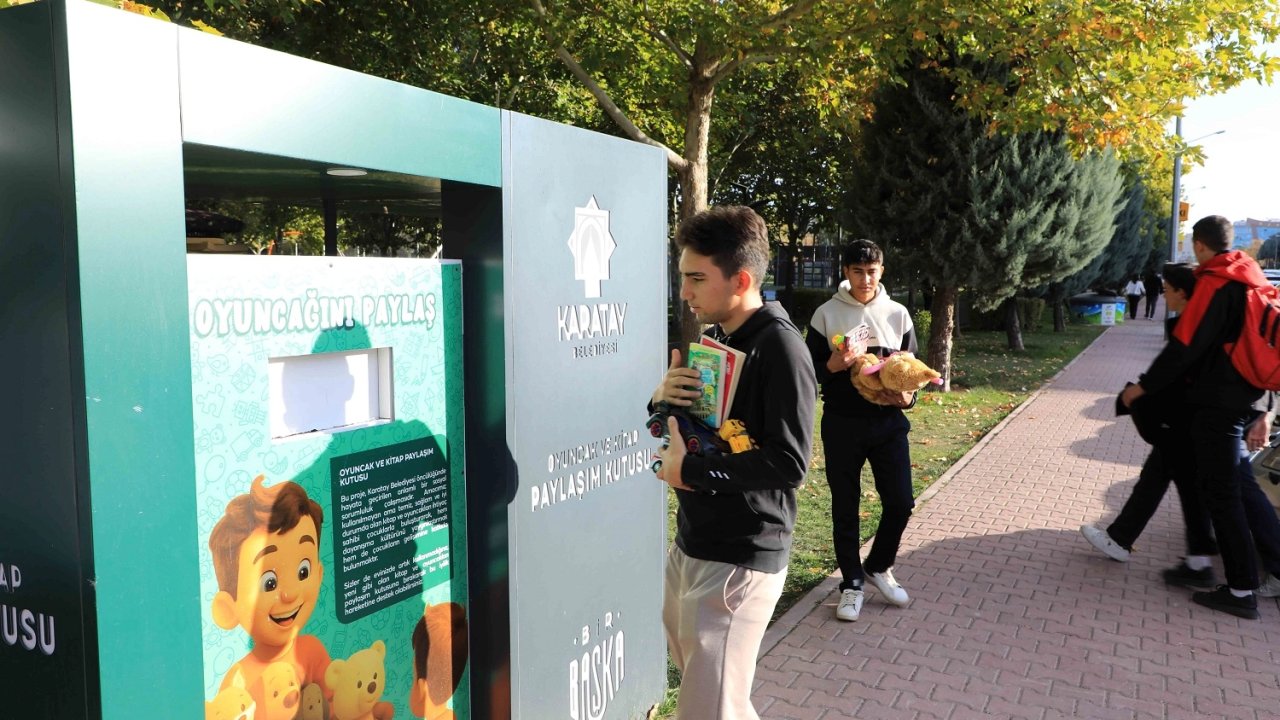 Konya’da “Oyuncak ve Kitap Paylaşım Kumbarası” projesi başladı