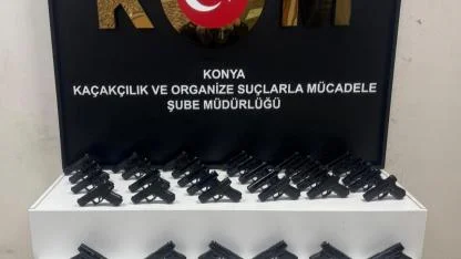 Konya'da yüzlerce silah ele geçirildi
