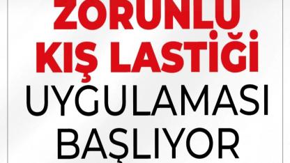 Kış lastiği kullanımı başlıyor