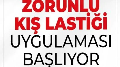 Kış lastiği kullanımı başlıyor