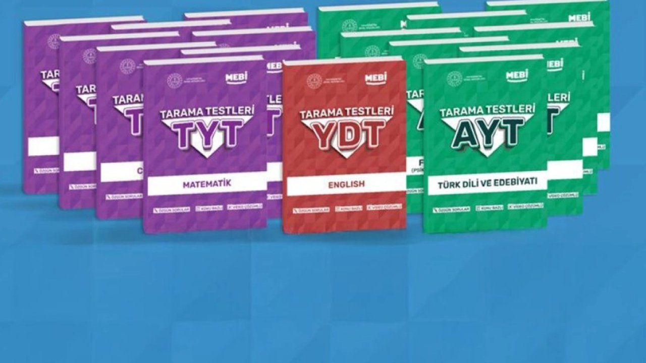 MEBİ YKS tarama testi kitapları yayımlandı