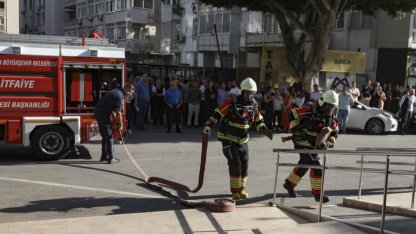Mersin Büyükşehir’de yangın tatbikatı