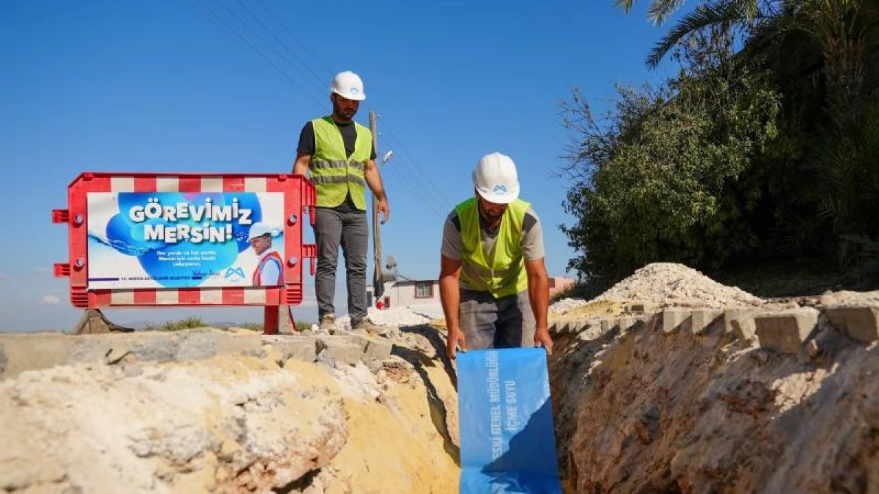 Mersin’de altyapı çalışmaları hız kesmeden sürüyor