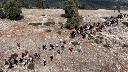 Mersin’de tarihi kilikya yolu yürüyüşüne yoğun ilgi