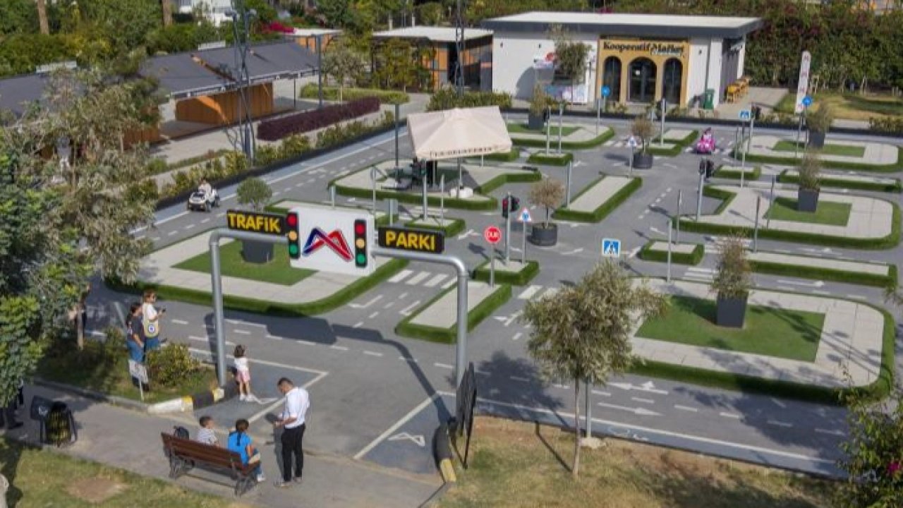 Mersin&#039;de &#039;Trafik Park&#039; çocuk neşesiyle doldu