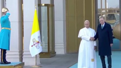 Papa 14. Leo ilk yurt dışı ziyareti kapsamında Türkiye'de