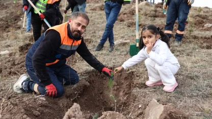 Sivas’ta Muhsin Yazıcıoğlu Vefa Ormanı’na 58 bin fidan