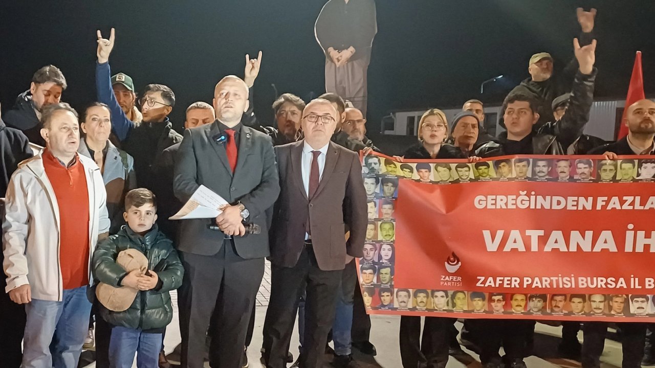 Zafer Partisi Bursa&#039;dan &#039;İmralı görüşmelerine&#039; yerinden tepki!