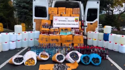 17 ilde on binlerce litre sahte alkol ele geçirildi!