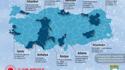 2025'in son hava raporu... Yeni yıla soğuk ve yağışlı hava ile giriyoruz