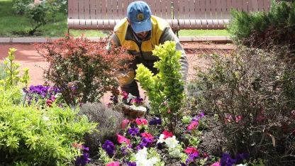 Ankara Keçiören’de seradan parklara uzanan yeşil yolculuk
