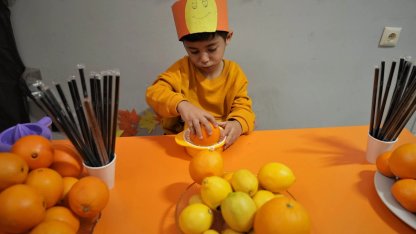 Ankara'da miniklerden renkli 'C Vitamini' etkinliği