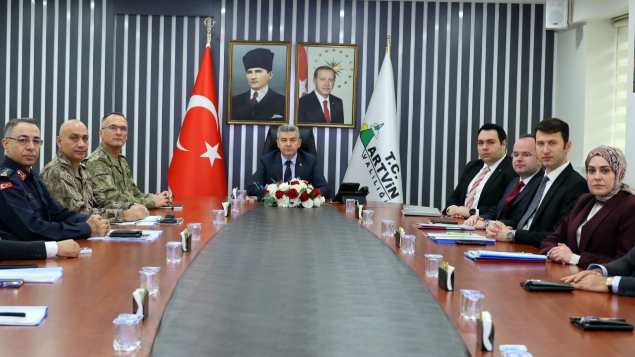 Artvin&#039;de güvenlik ve asayiş koordinasyonu