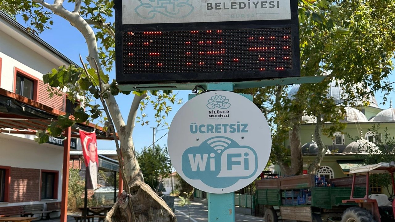 Bursa Nilüfer'de ücretsiz internet noktası 40'a ulaştı
