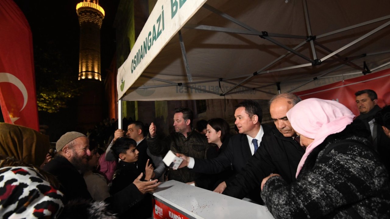 Bursa Osmangazi'de kandil simidi ikramı