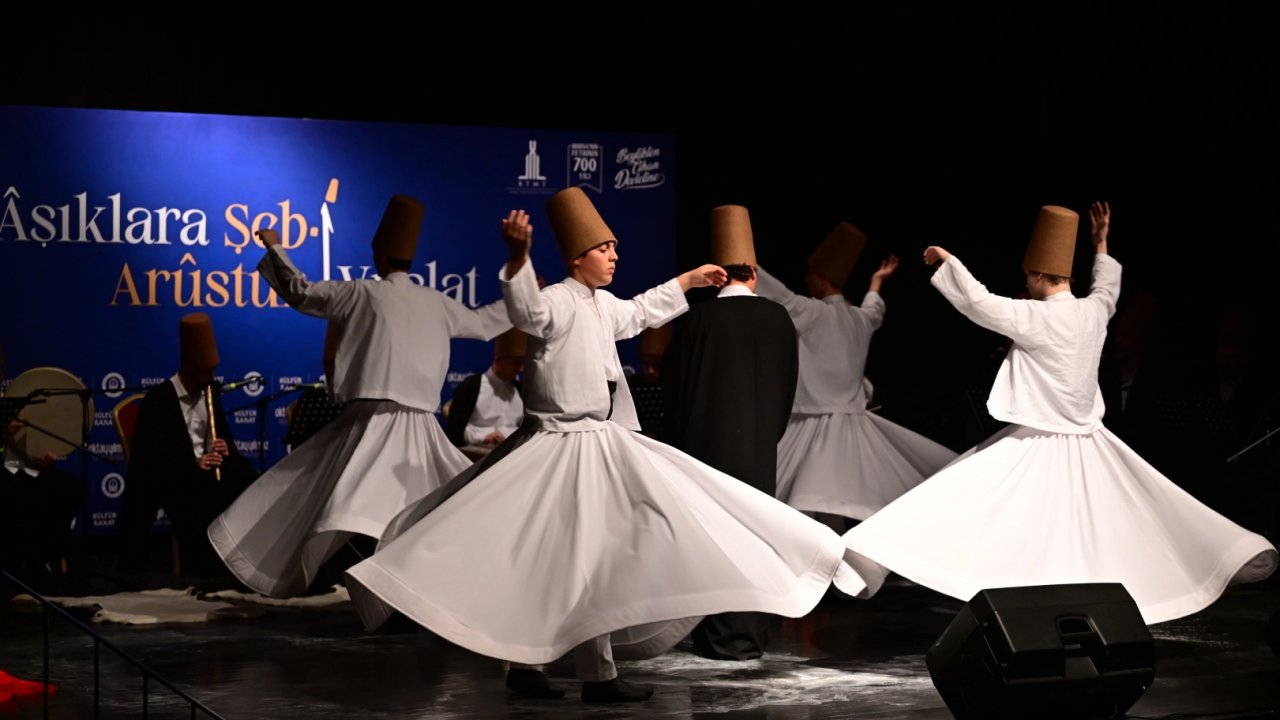 Bursa Yıldırım’da Mevlana’ya vefa gecesi