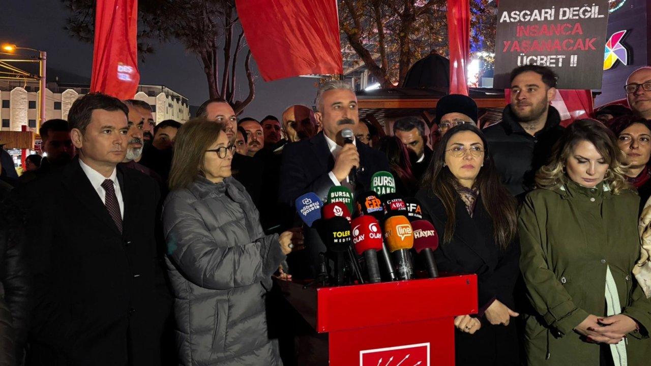CHP Bursa'dan 'asgari' tepki! Yere batsın böyle düzen!