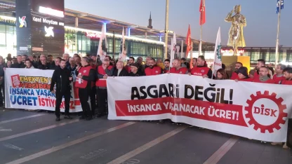 DİSK Güney Marmara'dan Bursa'da kitlesel açıklama