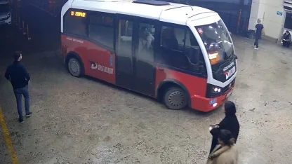 Düzce'de halk otobüsü şoförlerinden örnek davranış