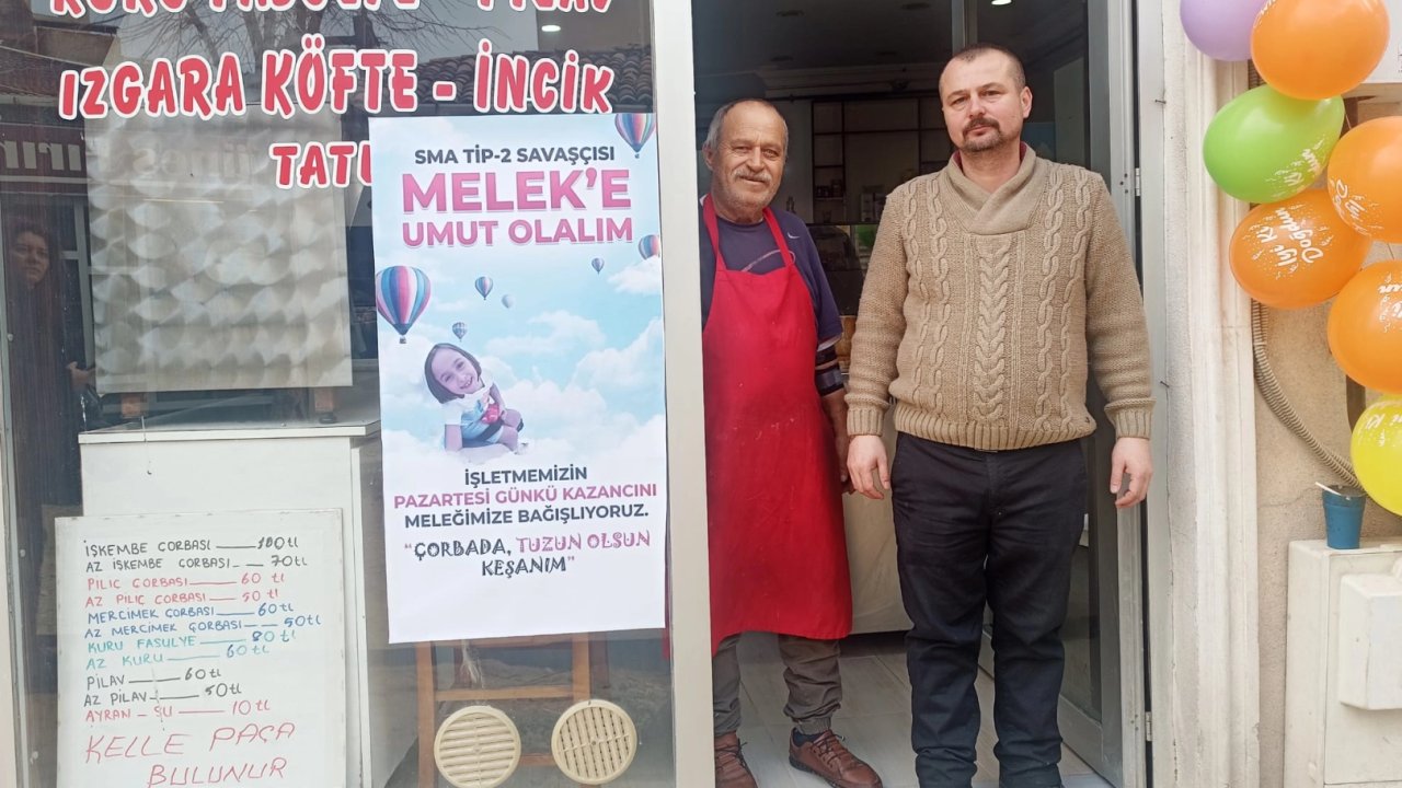 Edirne Keşan’da SMA hastası Melek'e anlamlı destek