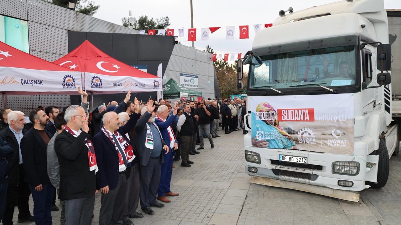 Gebze&#039;den 10 tır Sudan&#039;a uğurlandı