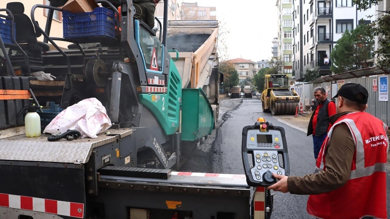 İstanbul Maltepe'de asfalt seferberliği