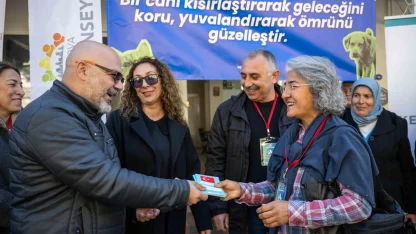 İzmir Bornova kırsalında 55 can sahiplendirildi
