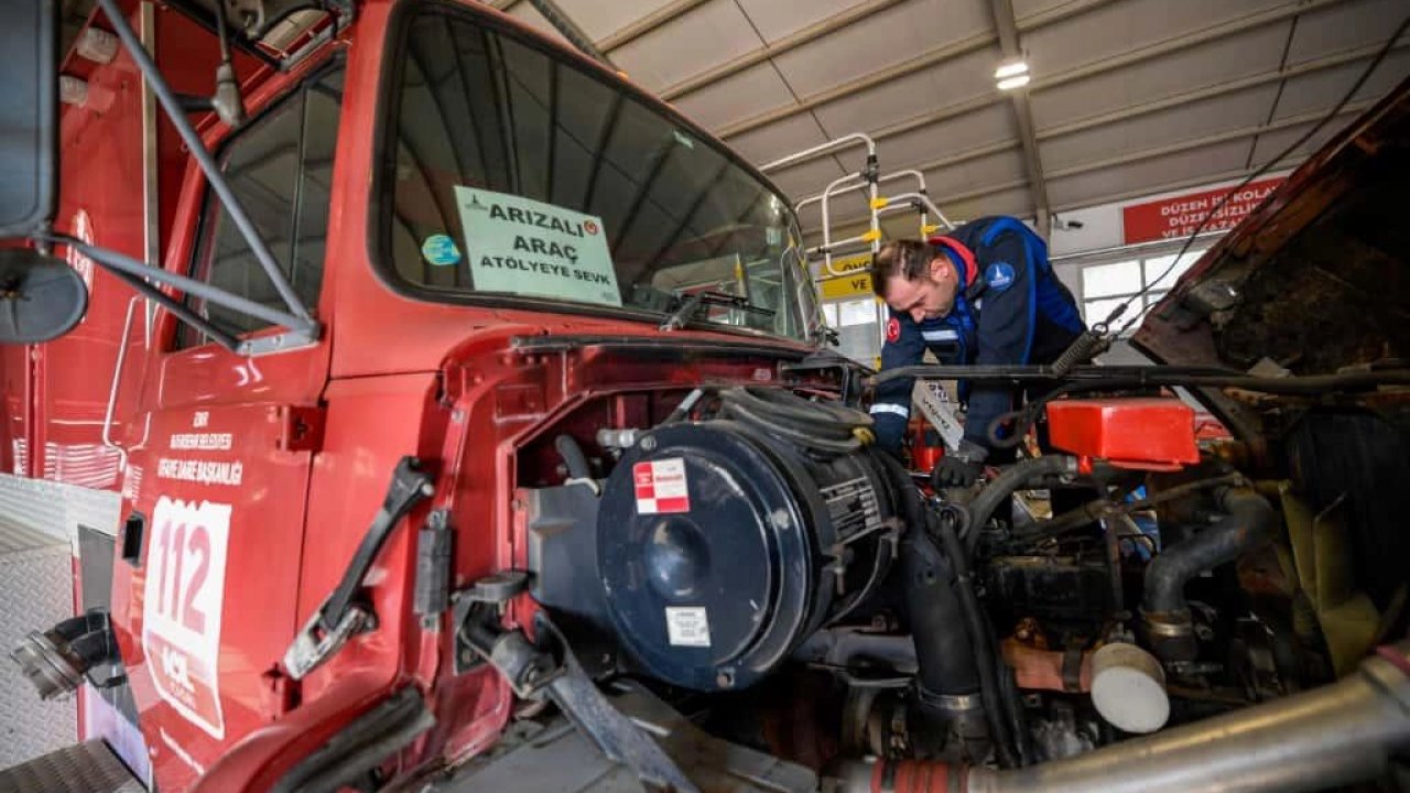 İzmir Büyükşehir’den itfaiye araçlarına güçlü lojistik destek