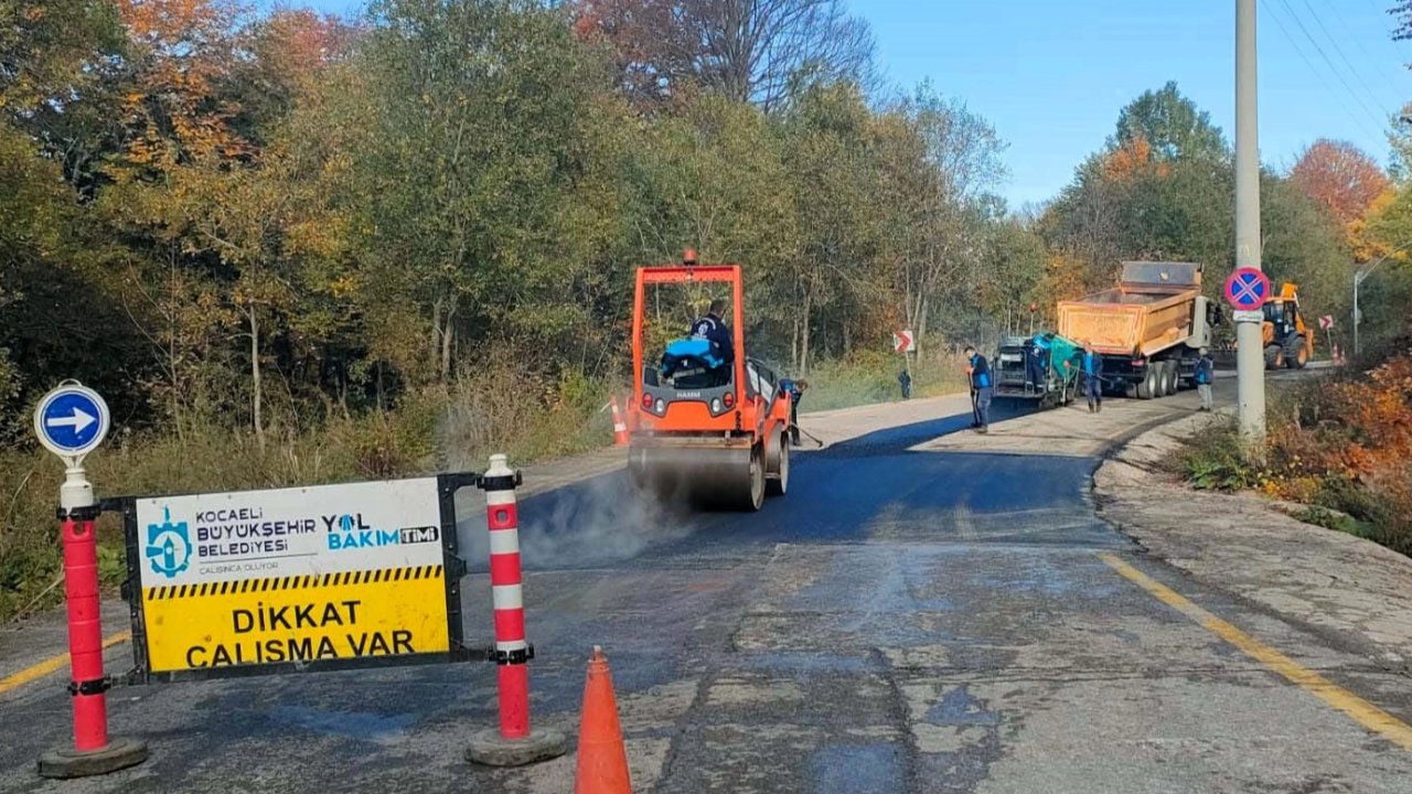 Kartepe zirve yolunda işlemler tamam