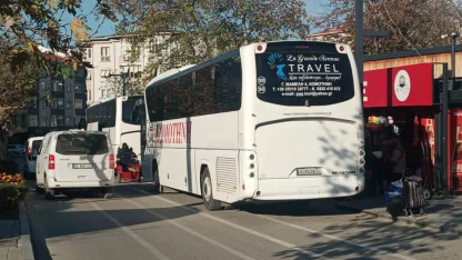 Keşan’da otobüs parkları trafiği kilitliyor!