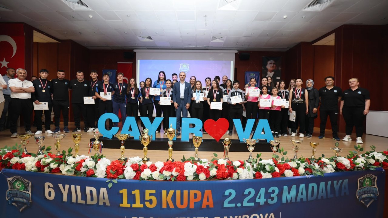 Kocaeli Çayırova'da 2025’te 354 madalya 14 kupa