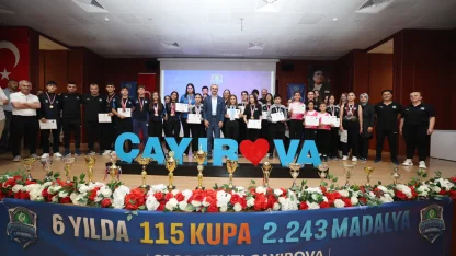 Kocaeli Çayırova'da 2025’te 354 madalya 14 kupa