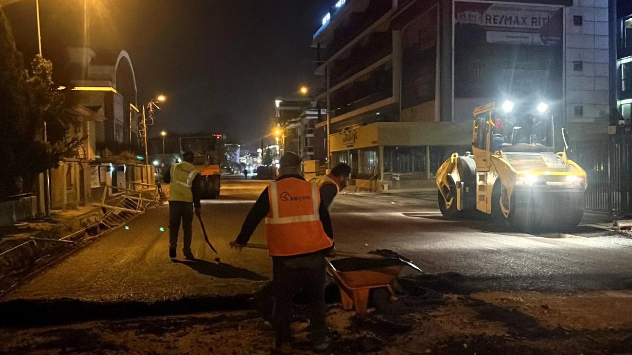 Kocaeli&#039;de şehir uykuda, Büyükşehir 7/24 iş başında