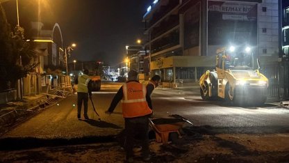 Kocaeli'de şehir uykuda, Büyükşehir 7/24 iş başında