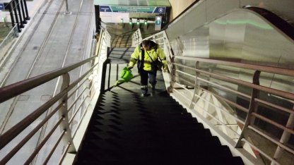 Kocaeli'de üst geçitlere buzlanma müdahalesi