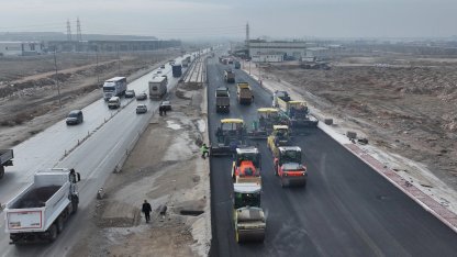 Konya Aslım Caddesi'nde üst yapı çalışması