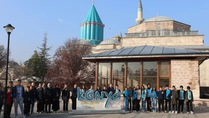 Konya’da öğrenciler tarihi kültürel mekanlarını keşfediyor