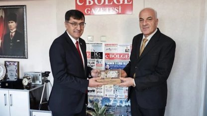 Kütahya Belediye Başkanı Kahveci’den yerel basın ziyareti