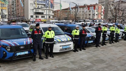 Kütahya’da Emniyet ve Jandarma filosuna 78 yeni araç